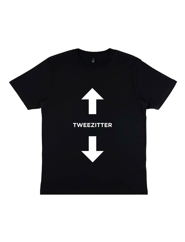 TWEEZITTER SHIRT ZWART